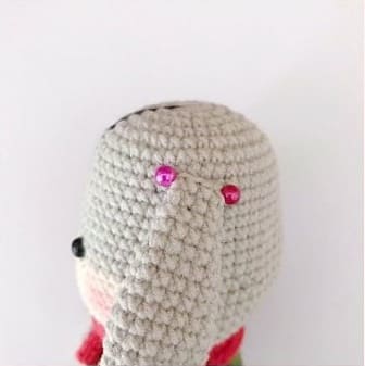 Christmas Crochet Donkey Amigurumi Free Pattern ears