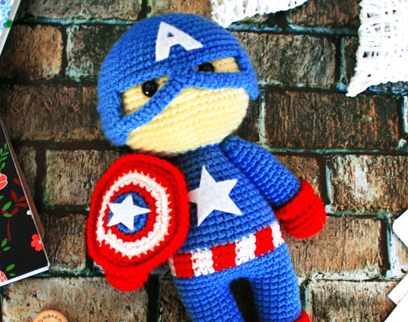 Crochet Captain America PDF Free Amigurumi Pattern (2)