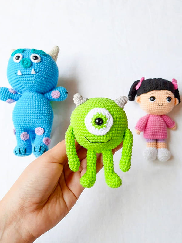 Crochet Monsters Mike amigurumi free pattern