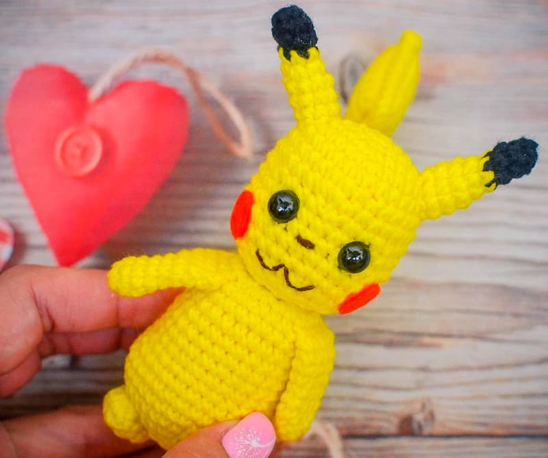 Crochet Pikachu Pokemon PDF Amigurumi Free Pattern (2)