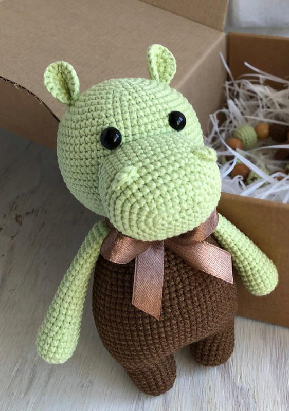 Cute Crochet Hippo Amigurumi PDF Free Pattern (3)