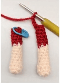 Lifeguard terry crochet doll amigurumi free pattern- arms