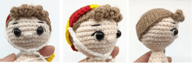 Lifeguard terry crochet doll amigurumi free pattern- swim cap