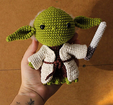 Maestro Yoda PDF Amigurumi Patrón Gratis