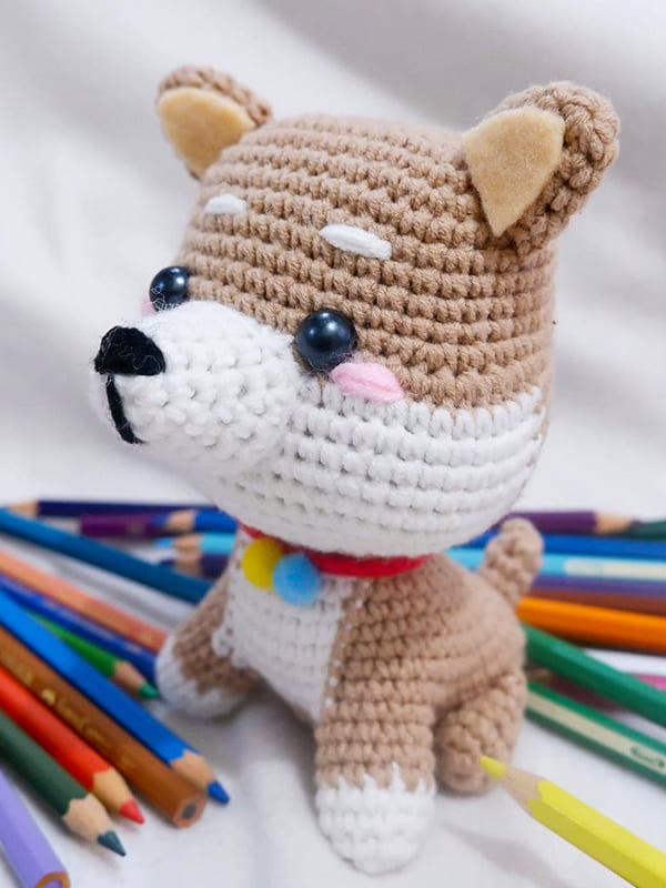 Maru el Shiba PDF Amigurumi Patrón Gratis
