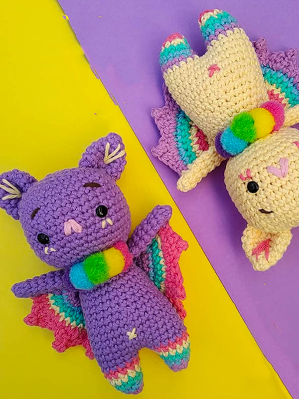 Murciélago De Caramelo PDF Amigurumi Patrón Gratis (2)