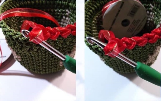 PDF Crochet Christmas Tree Basket Amigurumi Free Pattern