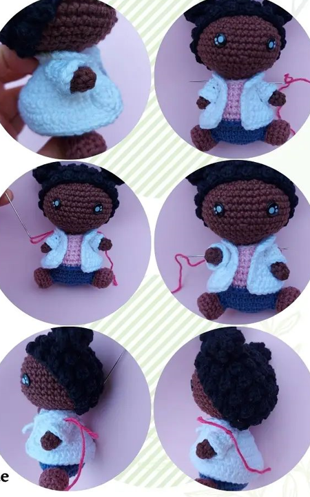 PDF Crochet Jague Scientist Baby Amigurumi Free Pattern