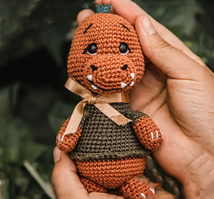 PDF Crochet Jimy The Dinosaur Amigurumi Free Pattern