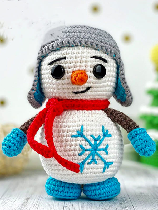 PDF Crochet Snowmen Amigurumi Free Pattern