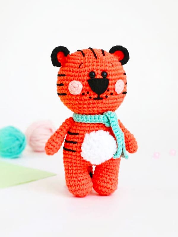 Pequeño Tigre Lindo PDF Amigurumi Patrón Gratis