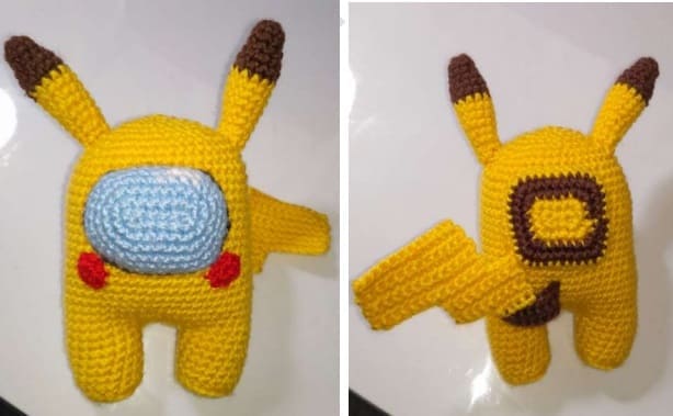 Pikachu Entre Nosotras PDF Amigurumi Patrón Gratis