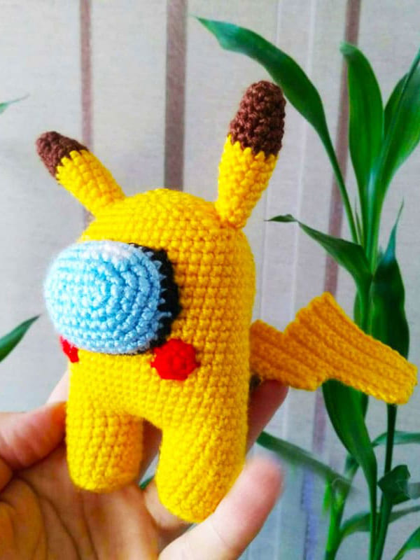Pikachu Entre Nosotras PDF Amigurumi Patrón Gratis