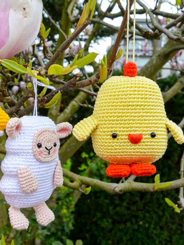 Pollito De Pascua PDF Amigurumi Patrón Gratis (2)