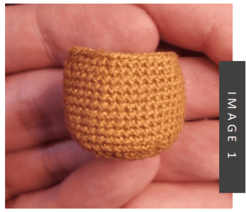 Tiny Crochet Christmas Tree Amigurumi Free Pattern stem