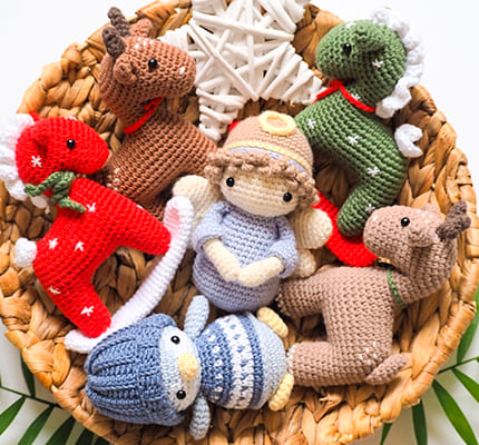 crochet christmas tree ornament angel amigurumi free pattern