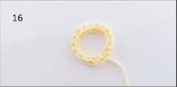 crochet christmas tree ornament angel amigurumi free pattern- halo