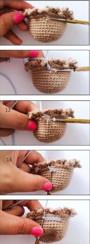 crochet christmas tree ornament angel amigurumi free pattern hat hair