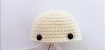 crochet christmas tree ornament angel amigurumi free pattern- head