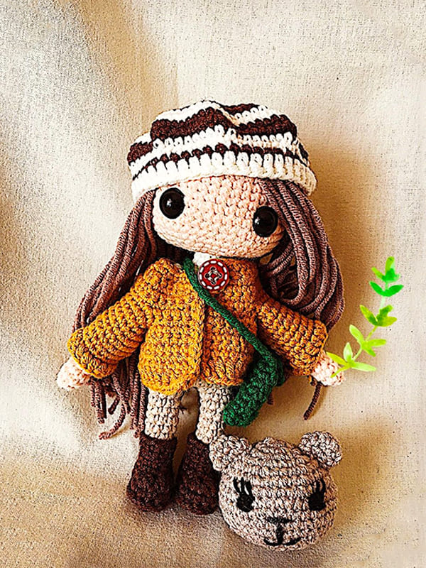 Autumn Crochet Doll PDF Amigurumi Free Pattern - Lovelycraft