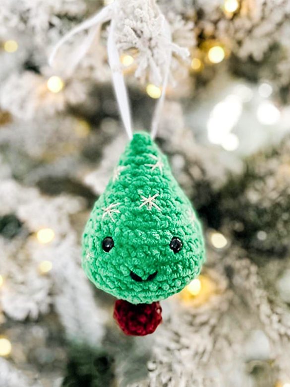PDF Crochet Christmas Tree Ornament Free Pattern - Lovelycraft
