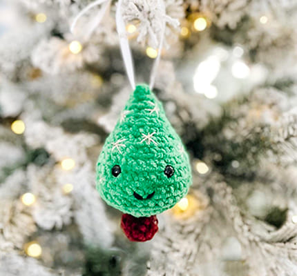 Crochet Christmas Tree Ornament Free Pattern