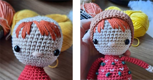 Crochet Joey The Christmas Boy Amigurumi Free Pattern- hat