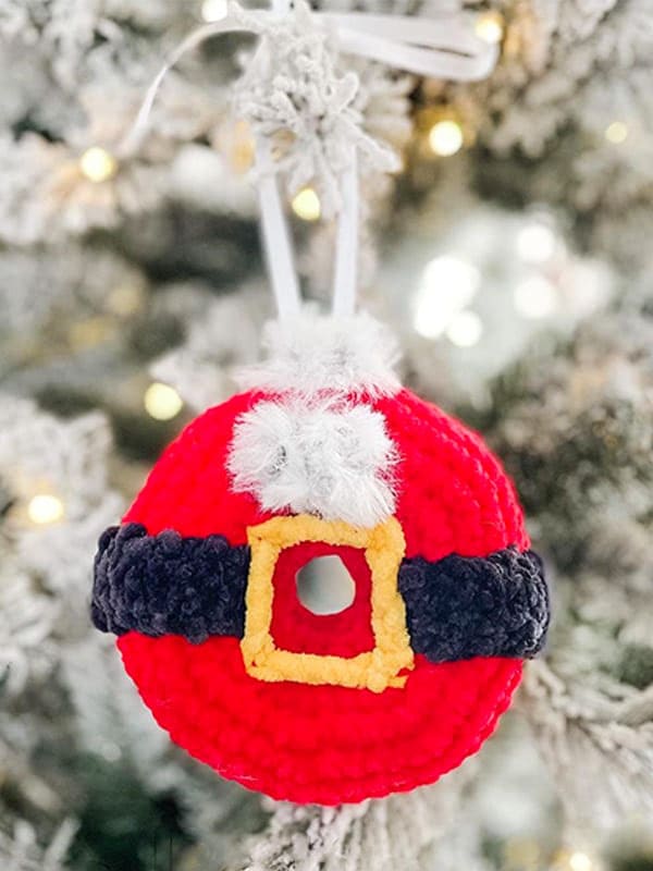 Donut de Santa PDF Amigurumi Patrón Gratis cinturón