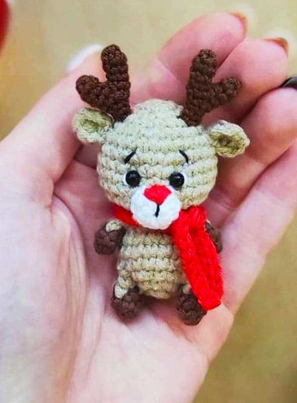 Mini Crochet Deer Amigurumi PDF Free Pattern (3)