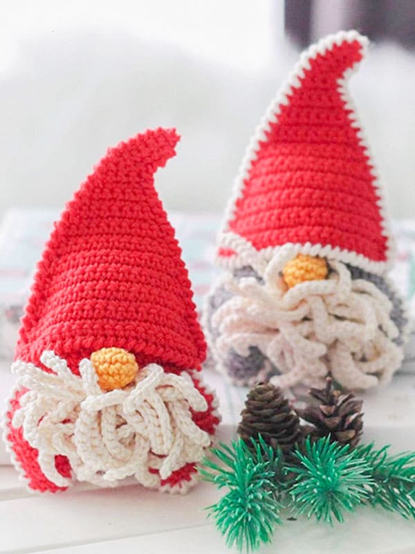 Navidad Lindos Gnomos PDF Amigurumi Patrón Gratis