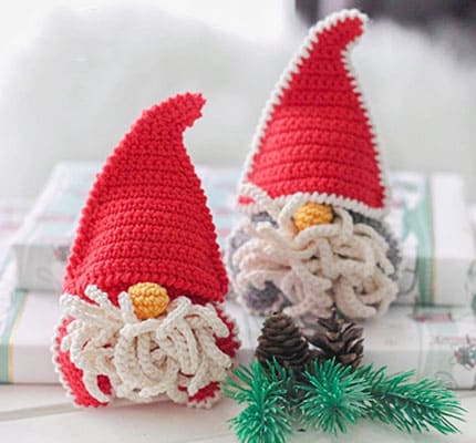 Navidad Lindos Gnomos PDF Amigurumi Patrón Gratis