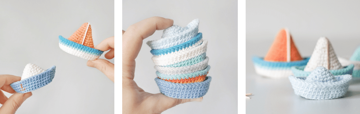 PDF Crochet Boat & Sailboat Amigurumi Free Pattern