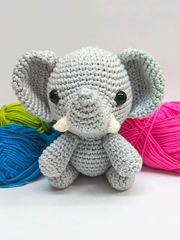 Small elephant crochet pattern hotsell