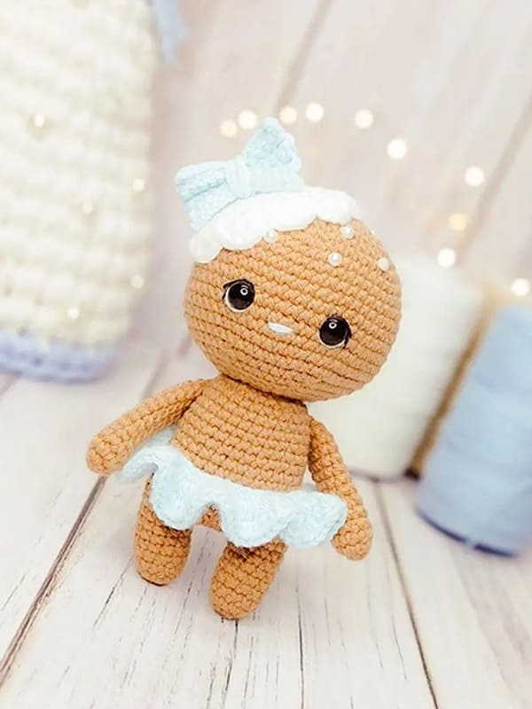 Paso a Paso PDF Galleta De Jengibre Amigurumi Patrón Gratis