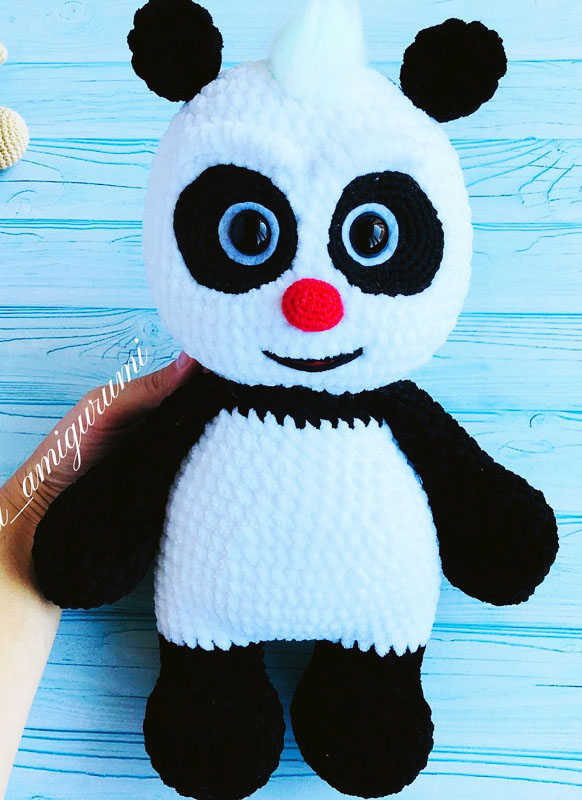 Crochet Plush Panda Amigurumi PDF Free Pattern (2)