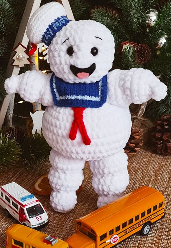 Crochet Stay Puft Marshmallow Man Amigurumi PDF Pattern (2)