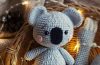 Lindo koala PDF Amigurumi Patrón Gratis Paso a Paso (1)