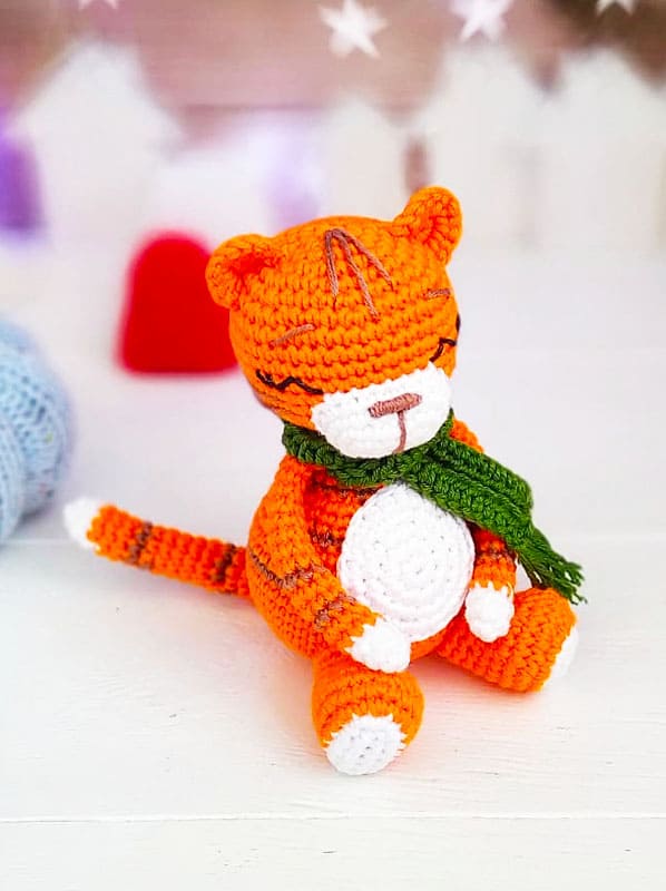 Easy Crochet Tiger Amigurumi PDF Free Pattern