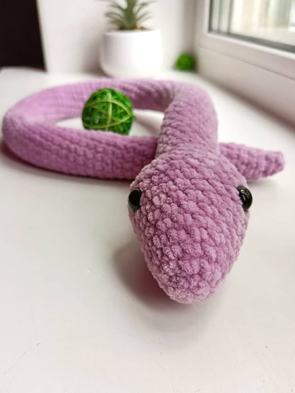PDF Crochet Big Snake Amigurumi Free Pattern 01