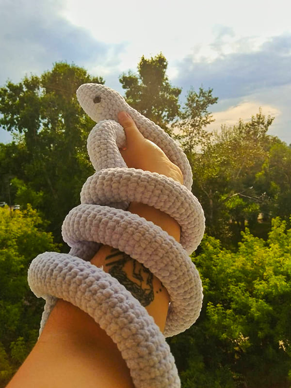 PDF Crochet Big Snake Amigurumi Free Pattern 02