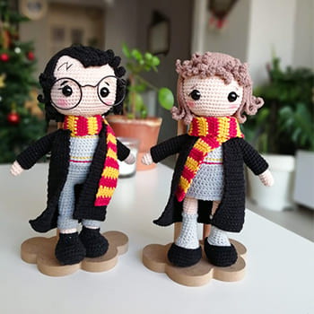 PDF Crochet Hermione Granger Amigurumi Free Pattern