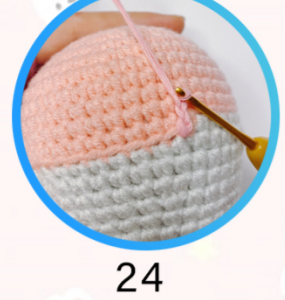 PDF Crochet Sleeping Rabbit Amigurumi Free Pattern