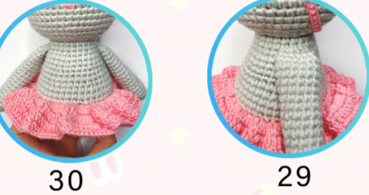 PDF Crochet Sleeping Rabbit Amigurumi Free Pattern