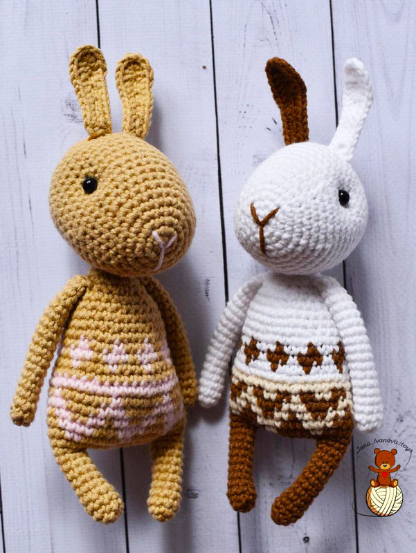 Realistic Crochet Bunny Amigurumi PDF Free Pattern (2)