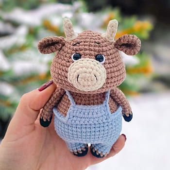 Crochet Bull Amigurumi PDF Free Pattern