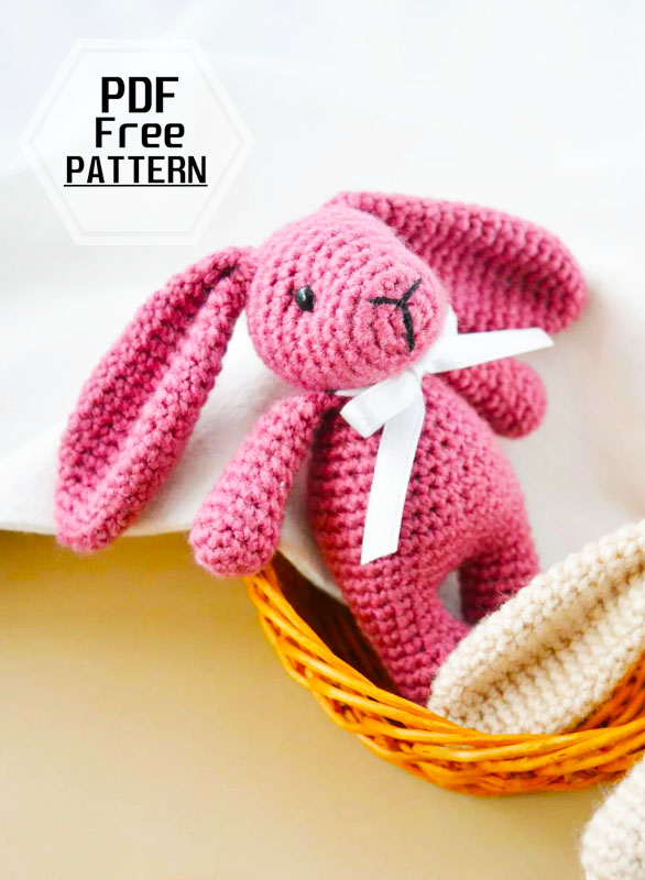 Crochet Bunny Mariana Keychain PDF Amigurumi Pattern (2)