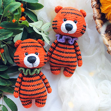 Crochet Mini Tiger PDF Amigurumi Free Pattern