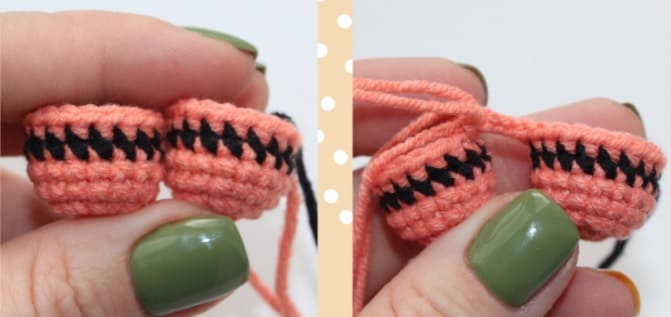 Crochet Mini Tiger PDF Amigurumi Free Pattern- legs