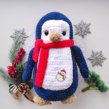 Crochet Plush Penguin Free PDF Amigurumi Pattern