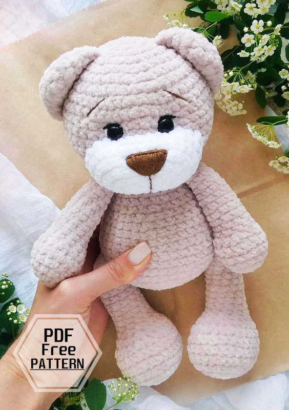 Easy Plush Big Bear Amigurumi PDF Crochet Pattern (3)